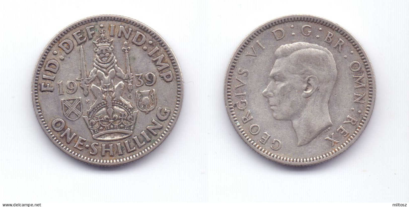 Great Britain 1 Shilling 1939 Scottish Crest - I. 1 Shilling