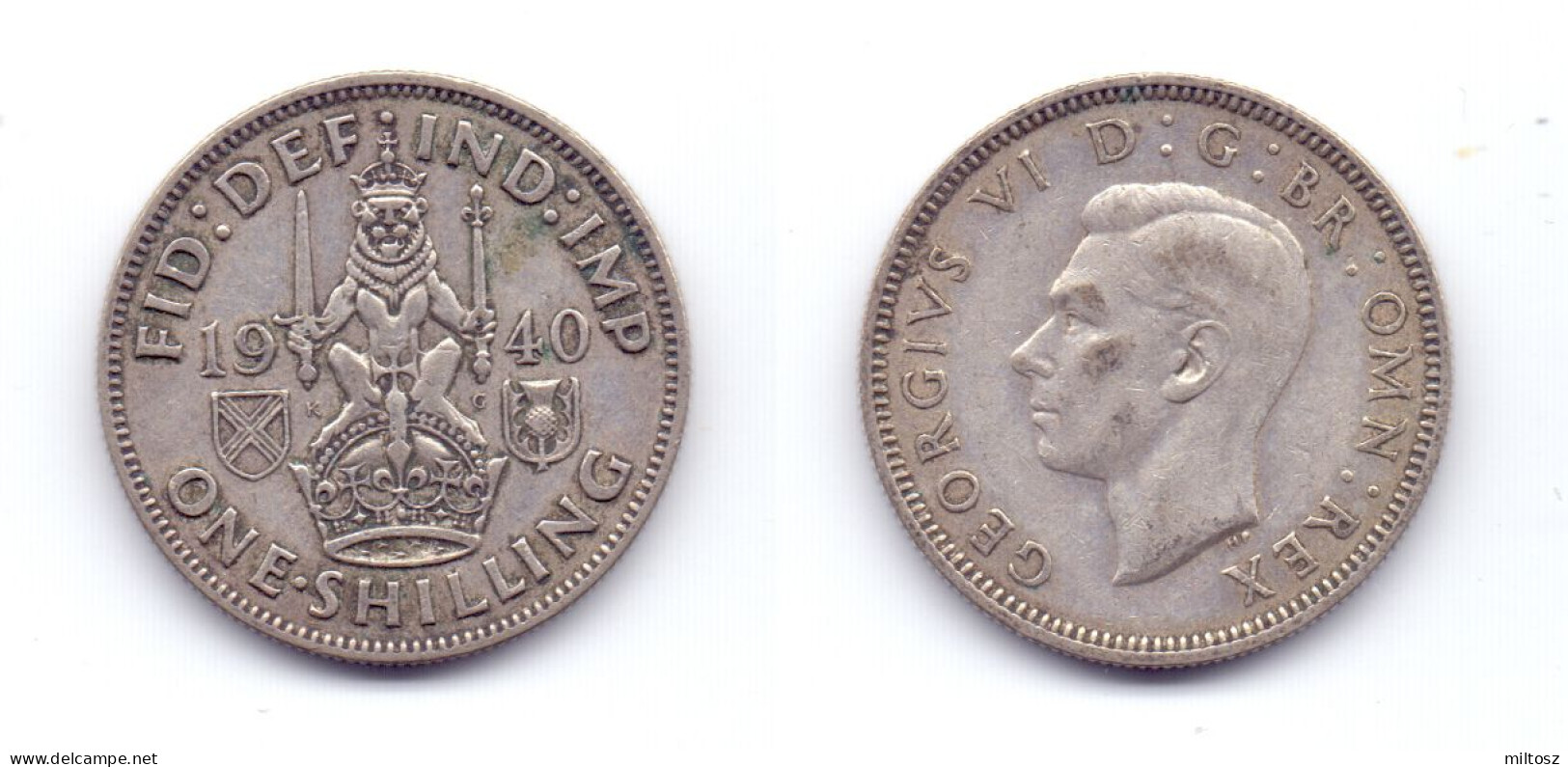 Great Britain 1 Shilling 1940 Scottish Crest - I. 1 Shilling