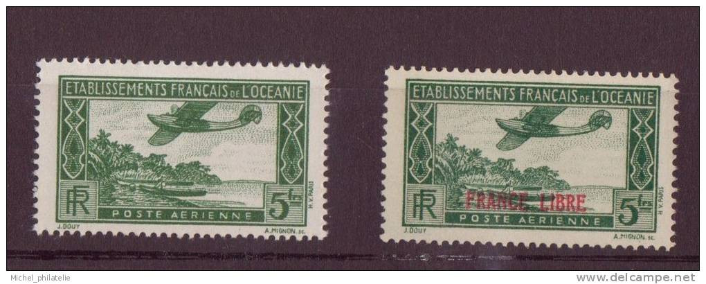 Océanie - Poste Aérienne - YT N° 1 Et 3 ** - Neuf Sans Charnière - Airmail