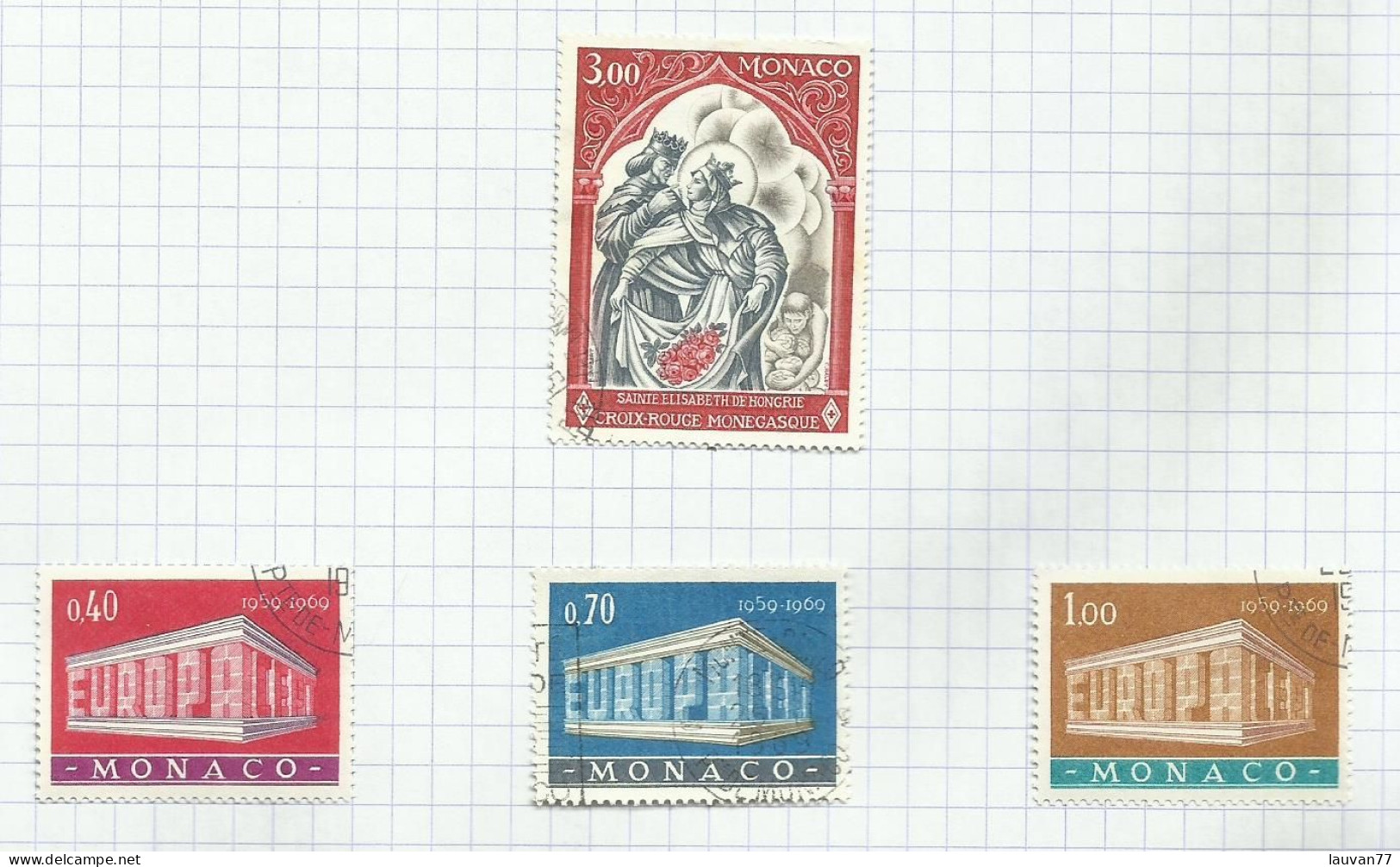 Monaco N°788 à 791 Cote 5.10€ - Used Stamps