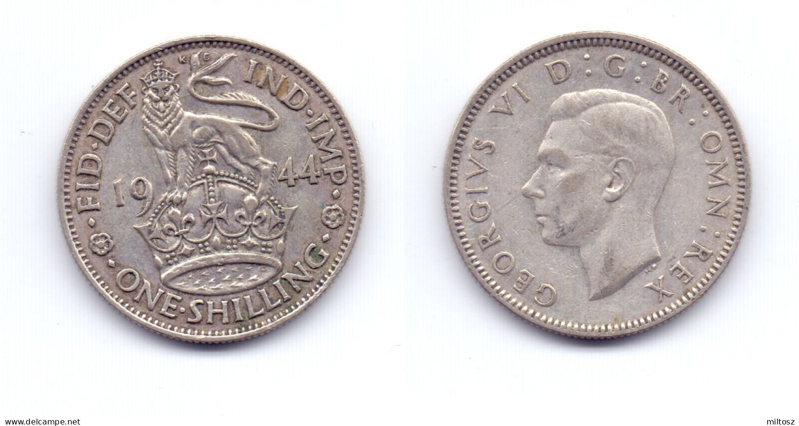 Great Britain 1 Shilling 1944 English Crest - I. 1 Shilling