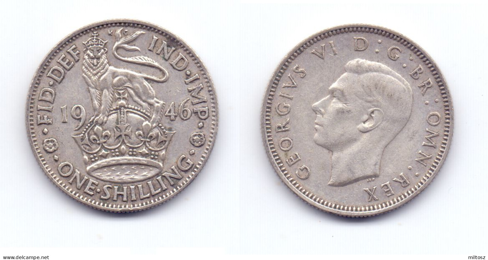 Great Britain 1 Shilling 1946 English Crest - I. 1 Shilling