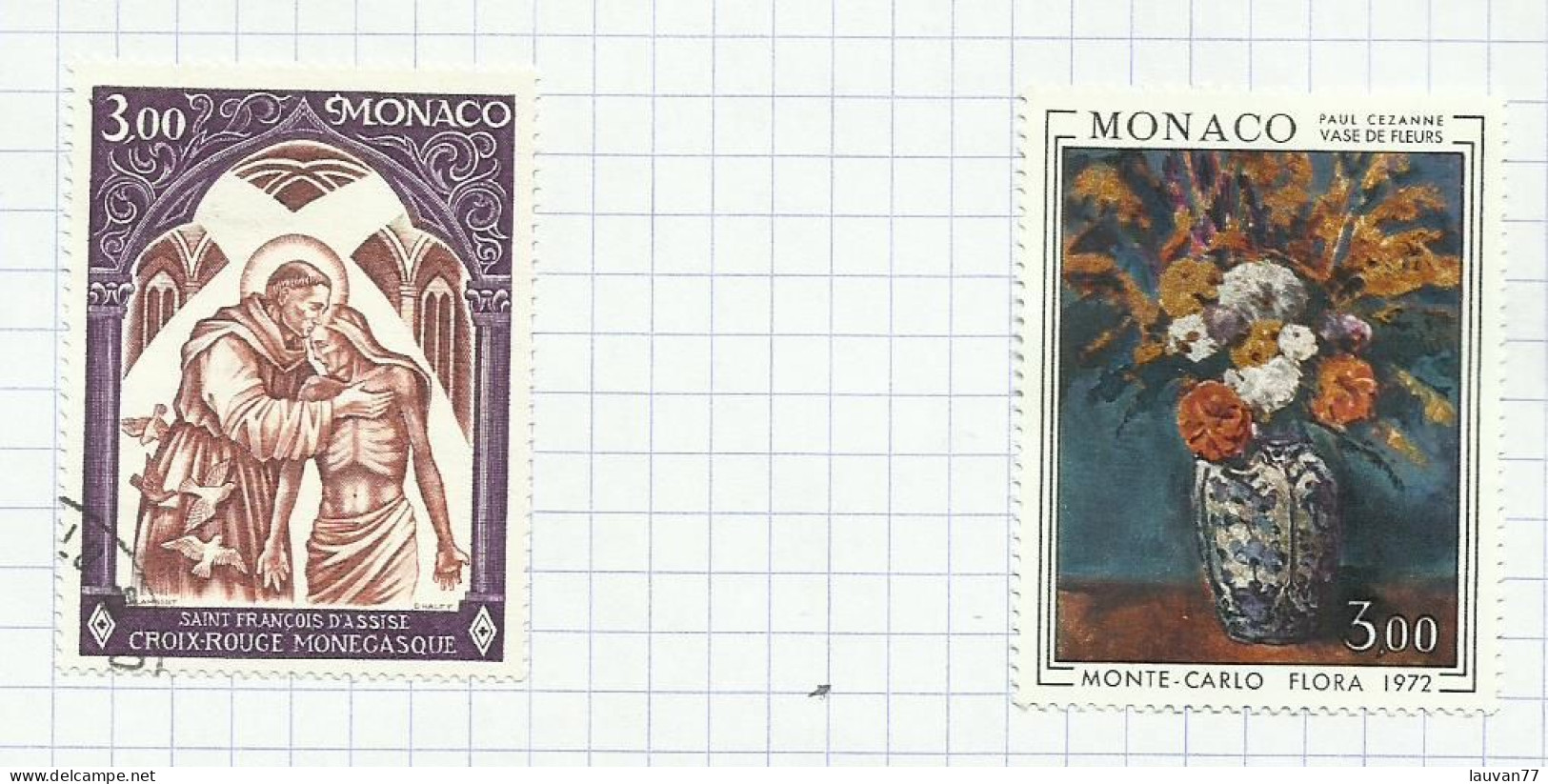 Monaco N°885, 886 Cote 5.60€ - Used Stamps