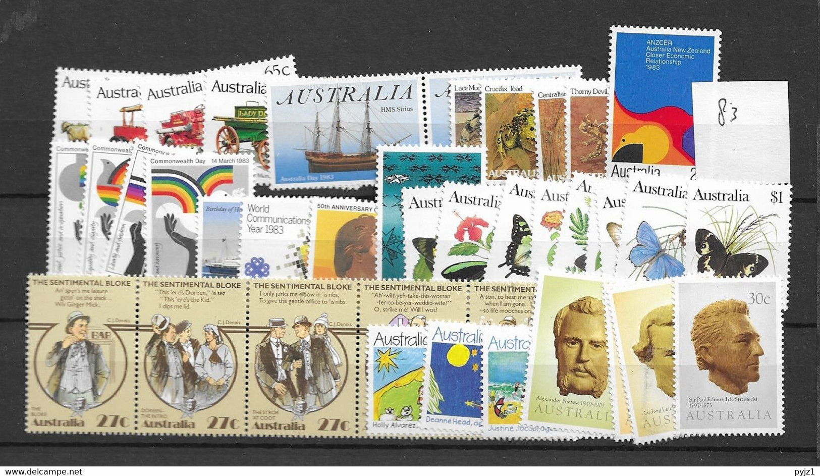 1983 MNH Australia Year Collection According To Michel, Postfris** - Complete Years