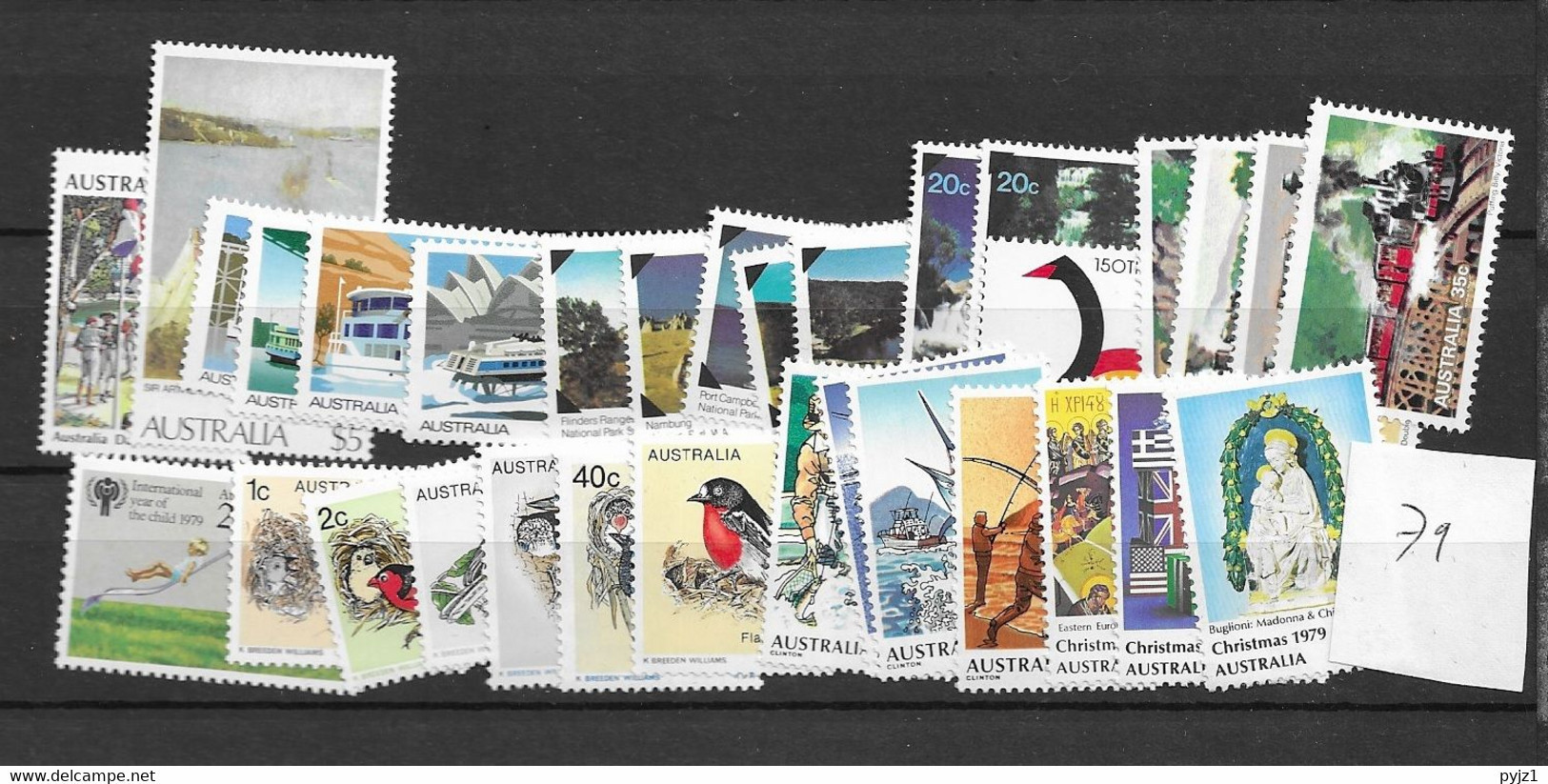 1979 MNH Australia Year Collection According To Michel, Postfris** - Annate Complete