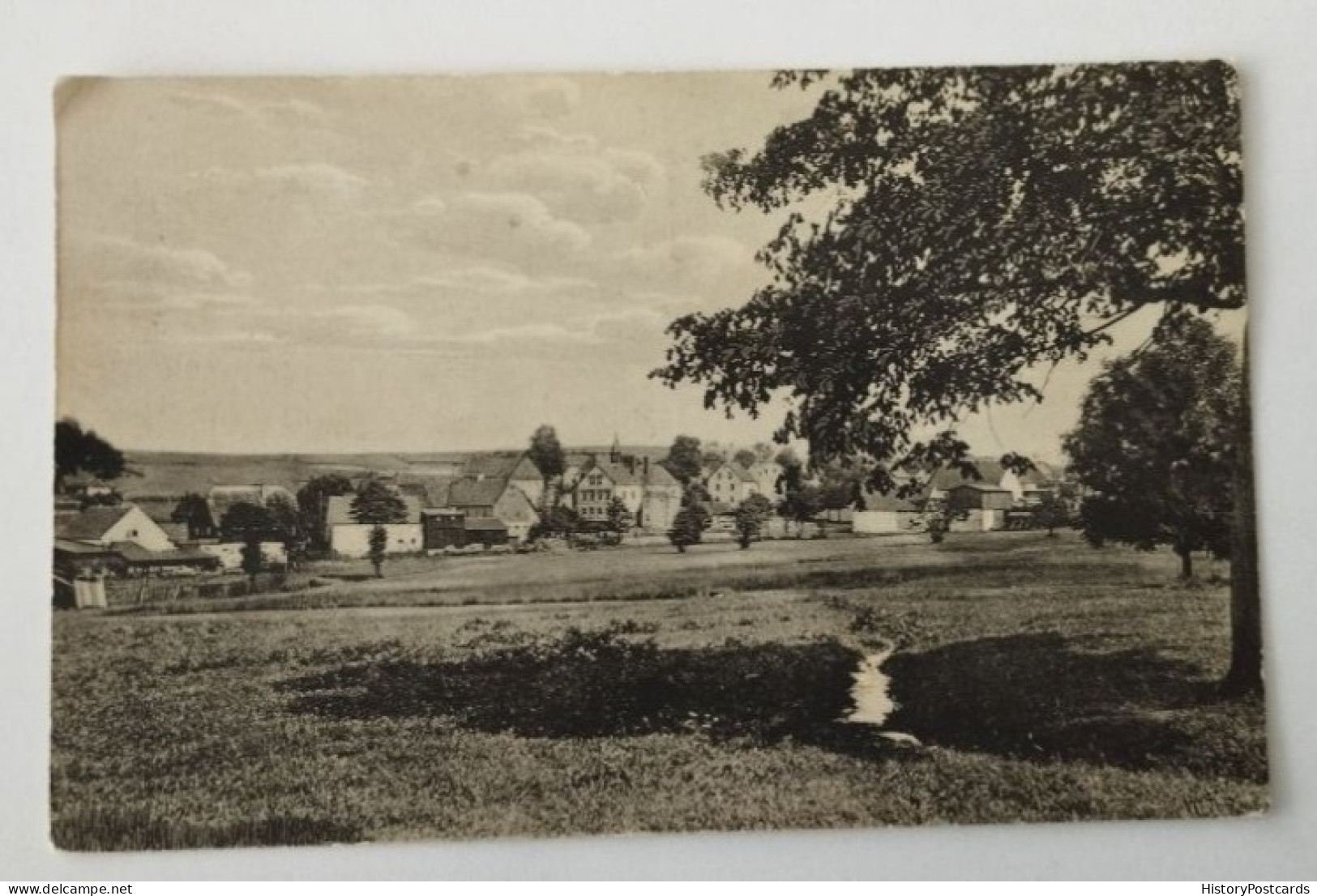 Absprung, Blick Auf Mitteldorf Und Schule, Marienberg, 1925 - Marienberg