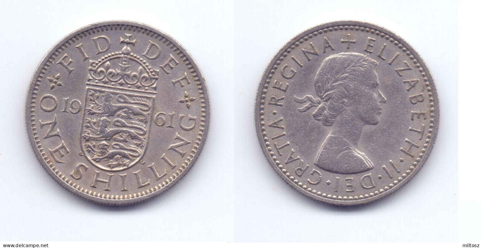 Great Britain 1 Shilling 1961 English Crest - I. 1 Shilling
