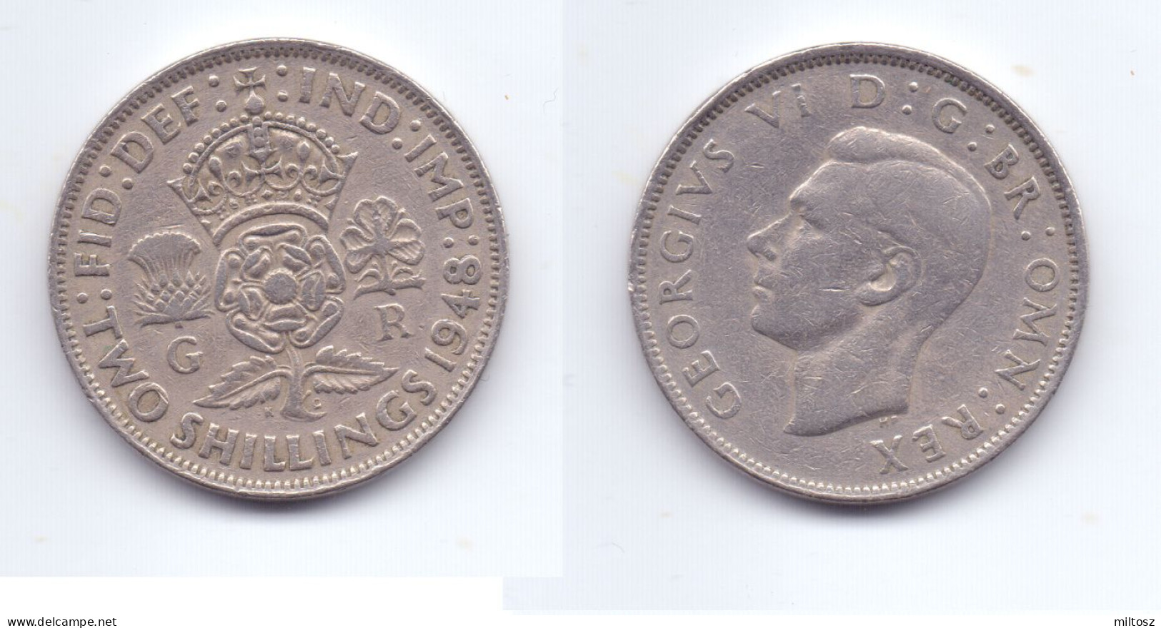 Great Britain 2 Shillings 1948 - J. 1 Florin / 2 Schillings