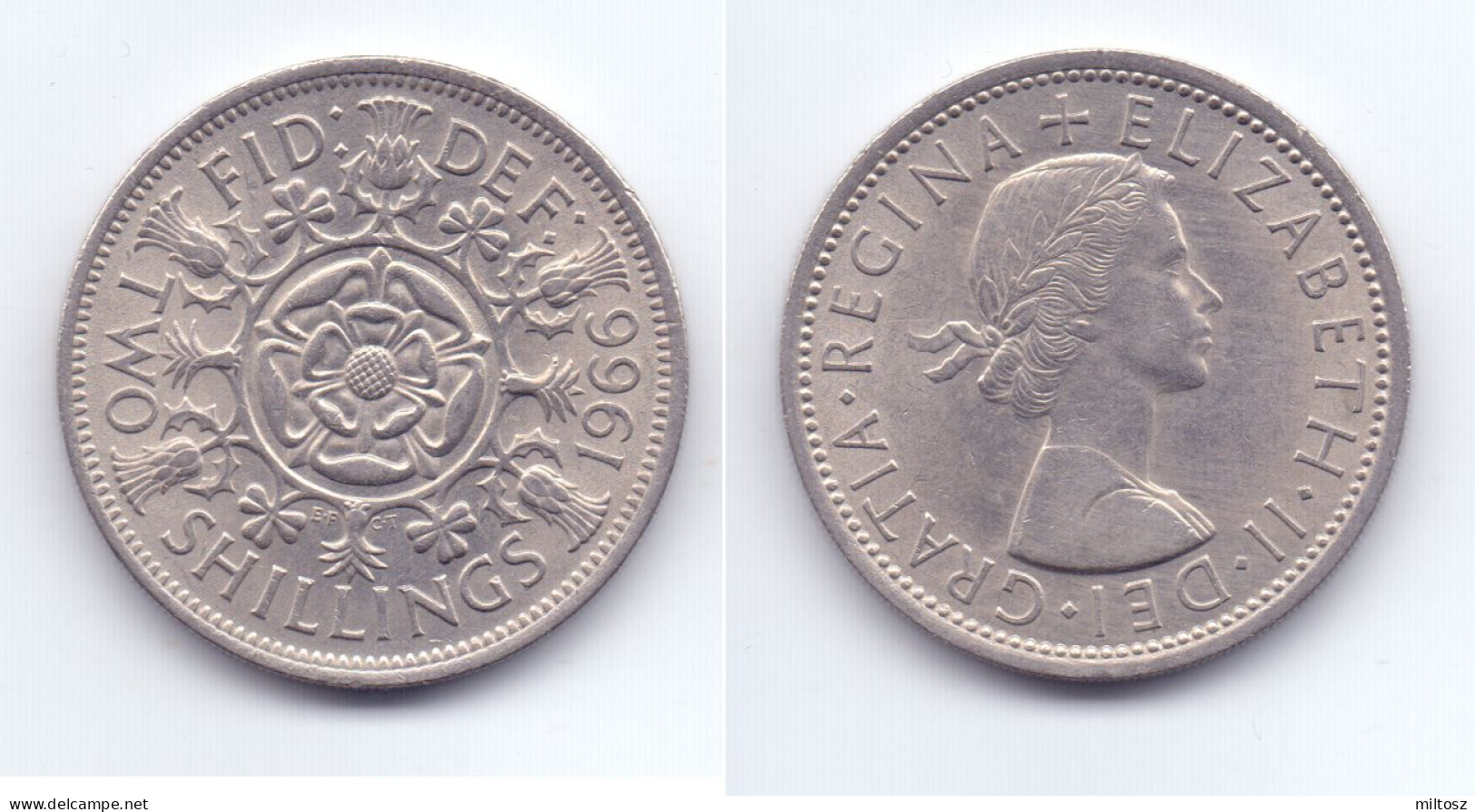 Great Britain 2 Shillings 1966 - J. 1 Florin / 2 Shillings