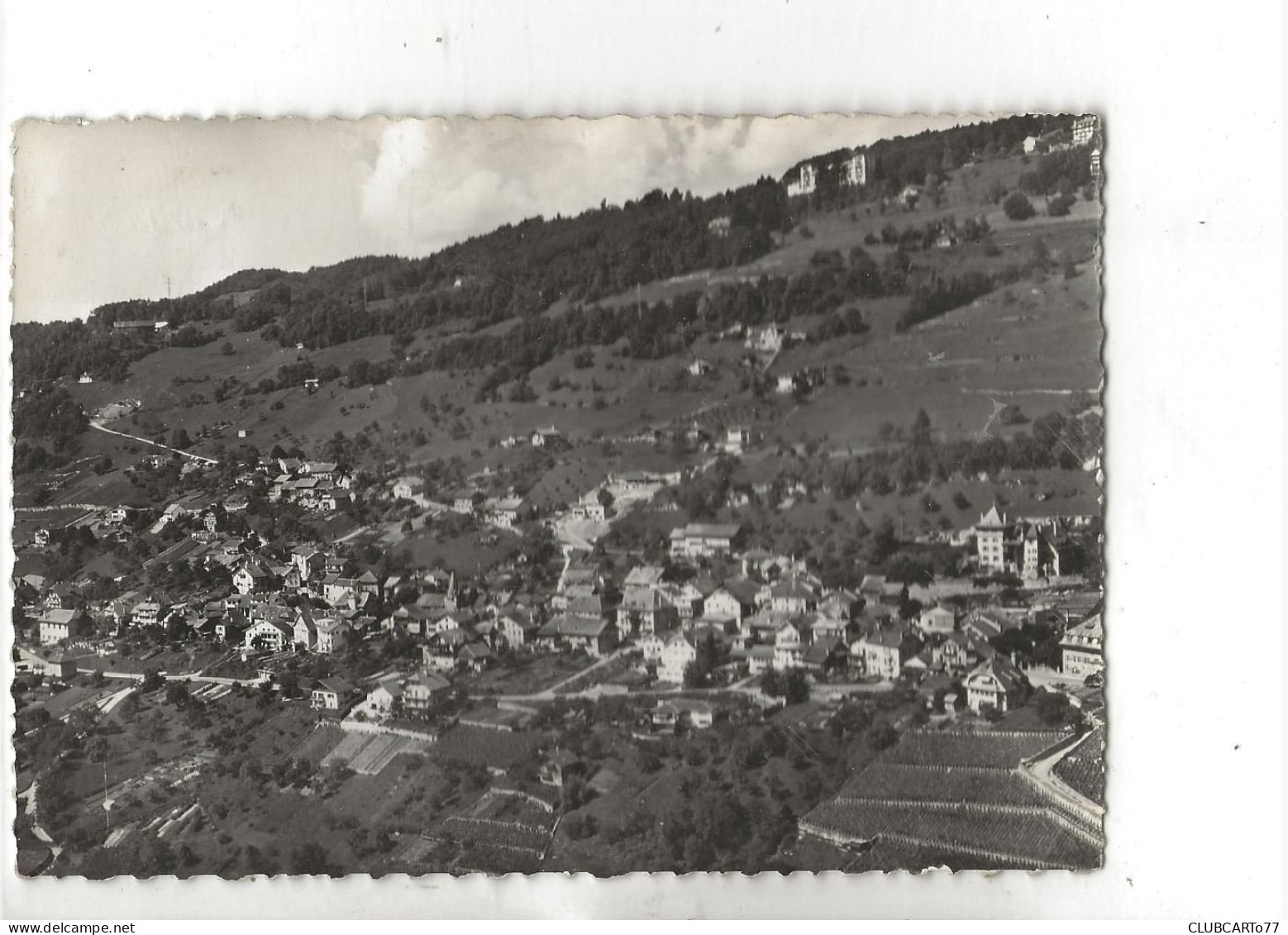 Chardonne (Suisse, Vaud) : Vue Aérienne Générale Du Quartier Du Mont Pélerin En 1966 GF. - Chardonne