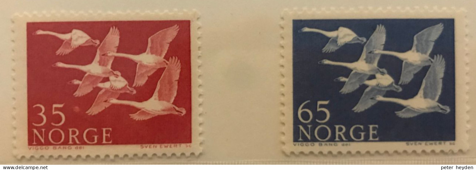 Norden 1956 NORGE Norwegen Norway MNH ** ~ Swans - Unused Stamps
