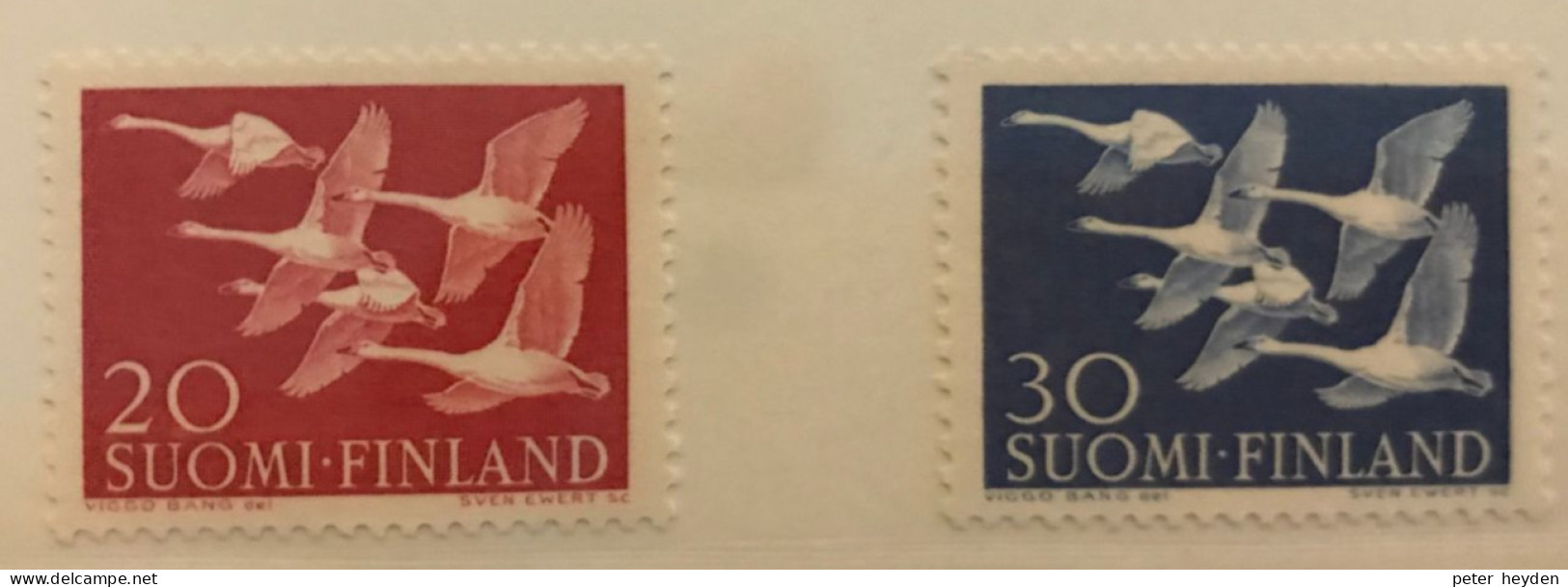 Norden 1956 FINLAND Suomi MNH ** ~ Swans - Unused Stamps