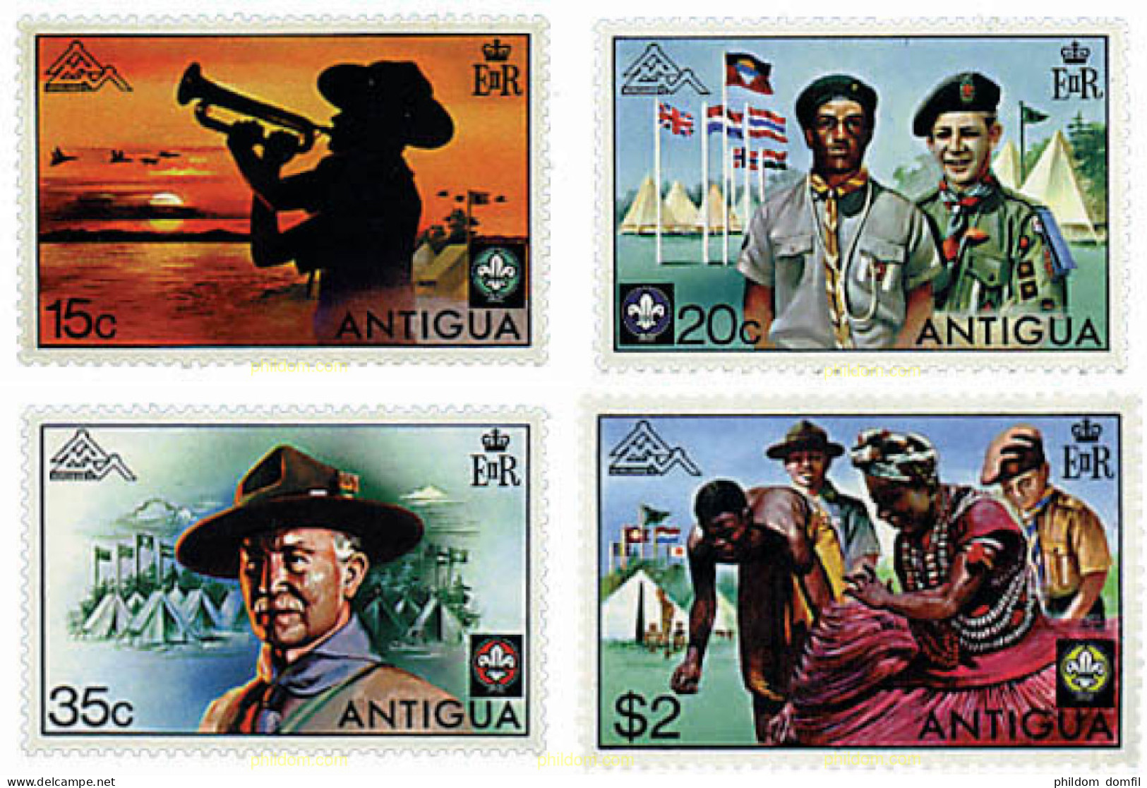 37861 MNH ANTIGUA 1975 14 JAMBOREE MUNDIAL EN NORUEGA - Andere & Zonder Classificatie