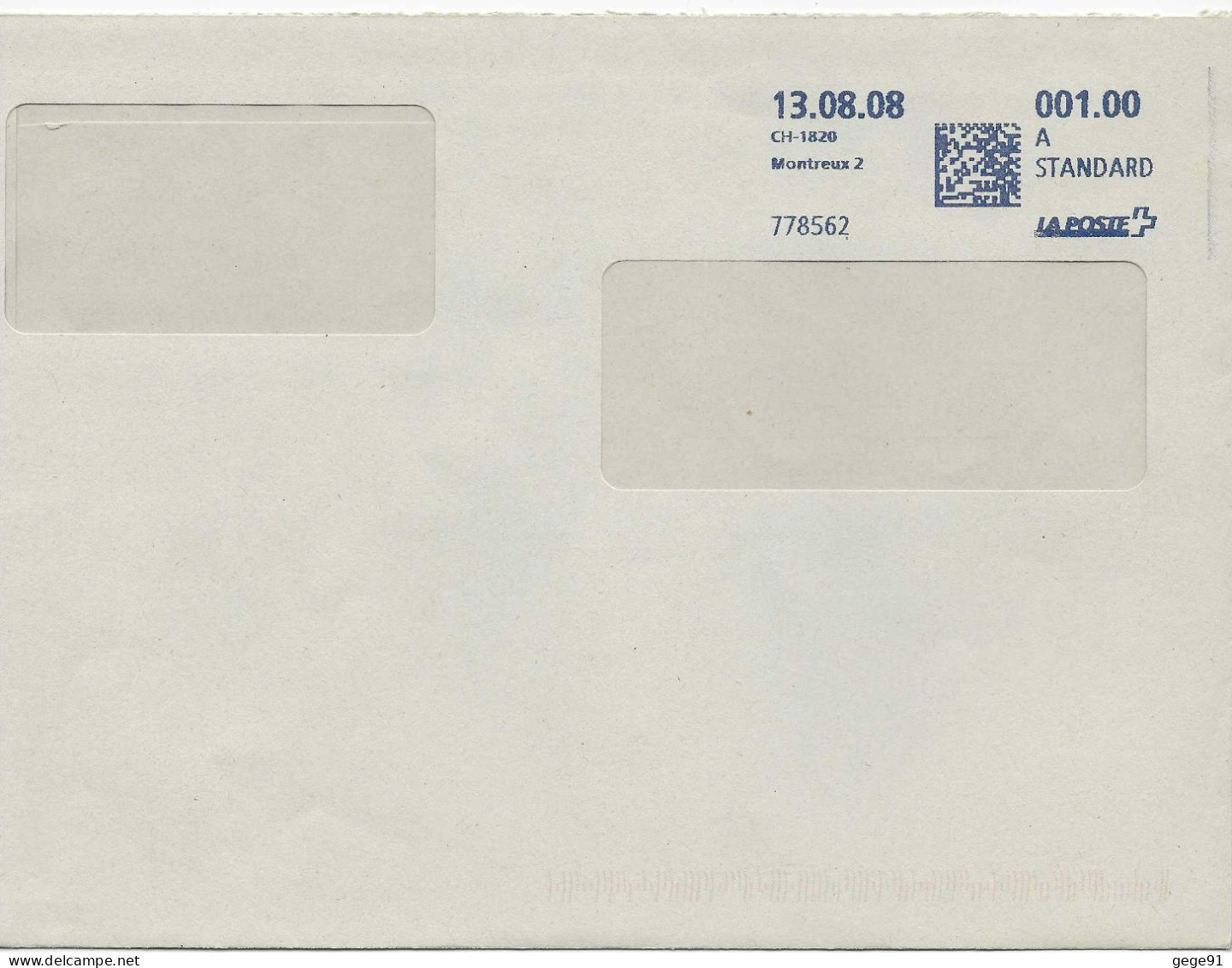 Ema Frama - Lettre De Montreux - Postage Meters