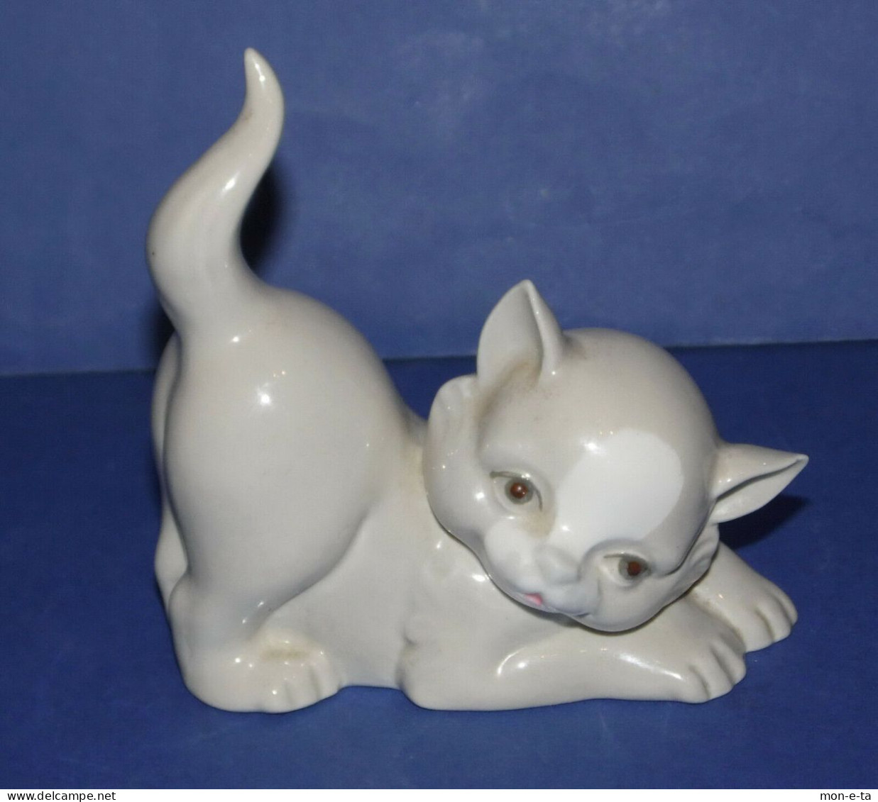 Porcelain Sculpture  The Cat Valencia - Otros & Sin Clasificación