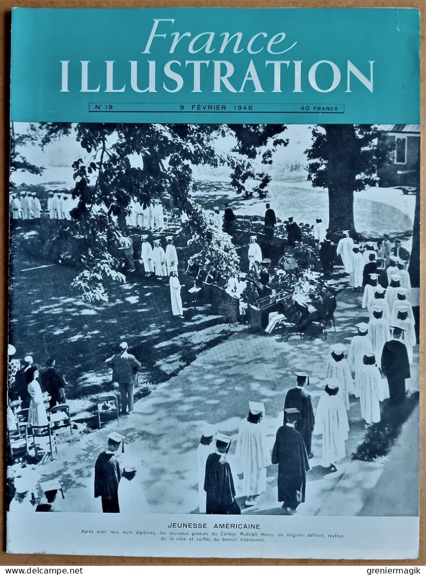 France Illustration N°19 09/02/1946 USA/Italie/Greenock/Cabinet Félix Gouin/Gaston Chopard/Finlande/ONU à Londres - General Issues