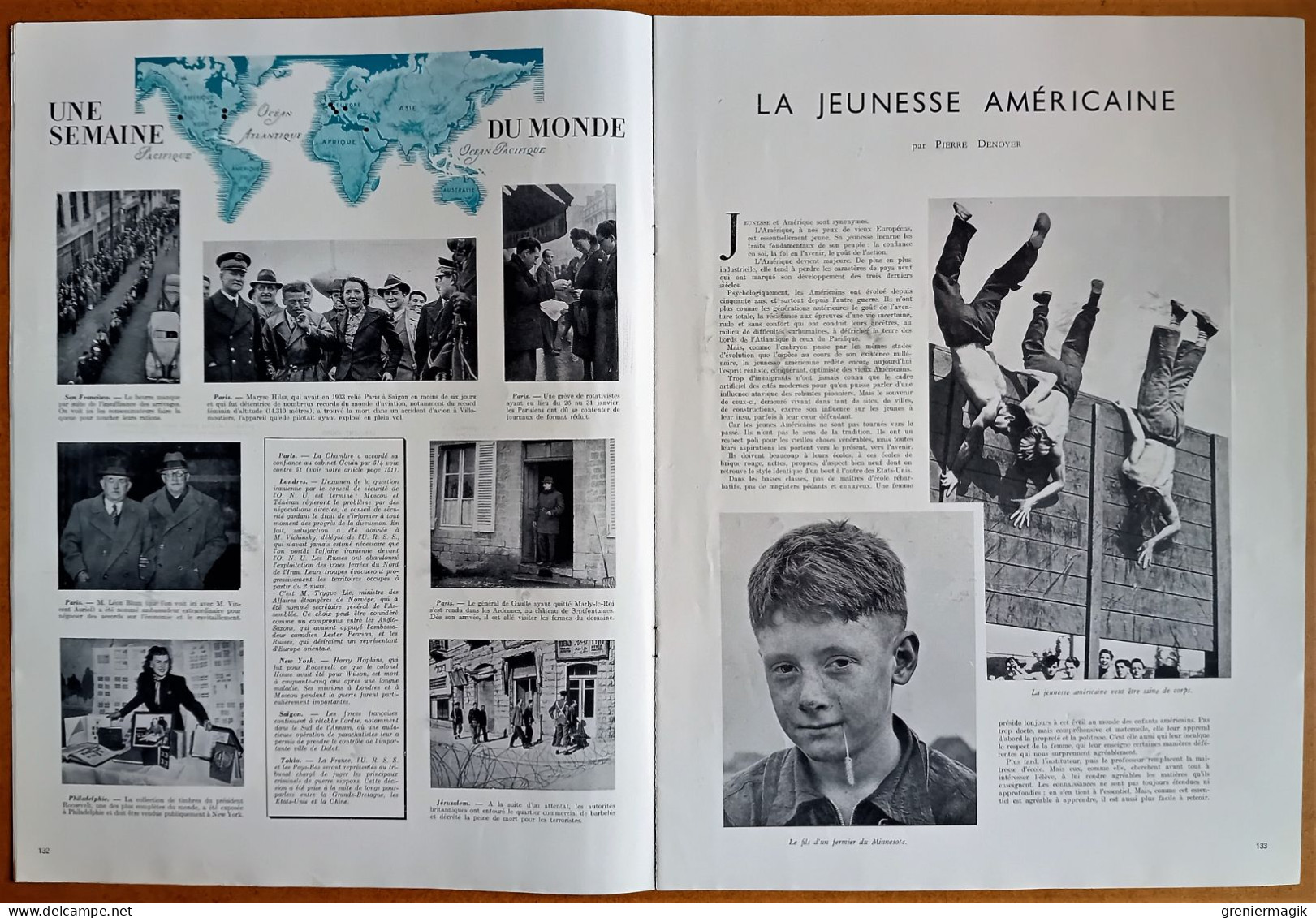 France Illustration N°19 09/02/1946 USA/Italie/Greenock/Cabinet Félix Gouin/Gaston Chopard/Finlande/ONU à Londres - Testi Generali