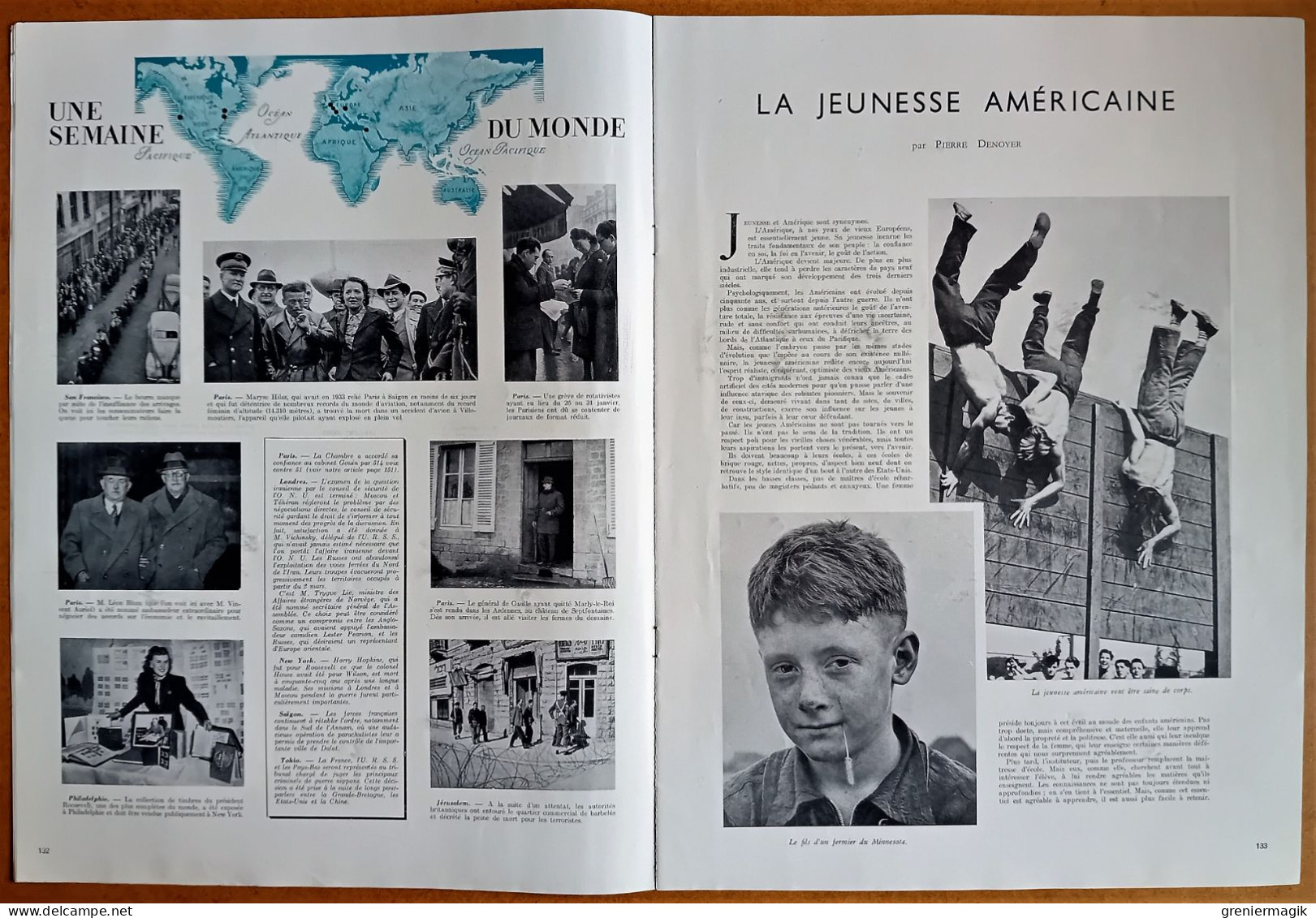 France Illustration N°19 09/02/1946 USA/Italie/Greenock/Cabinet Félix Gouin/Gaston Chopard/Finlande/ONU à Londres - Informations Générales