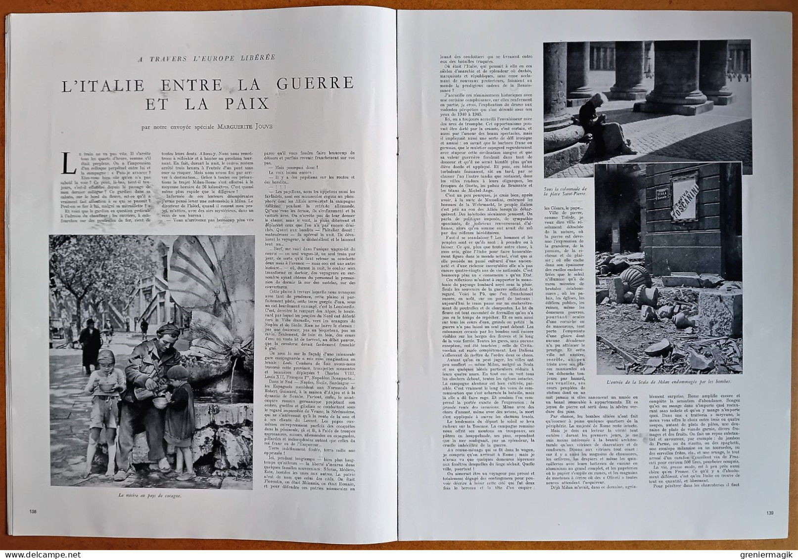 France Illustration N°19 09/02/1946 USA/Italie/Greenock/Cabinet Félix Gouin/Gaston Chopard/Finlande/ONU à Londres - Testi Generali