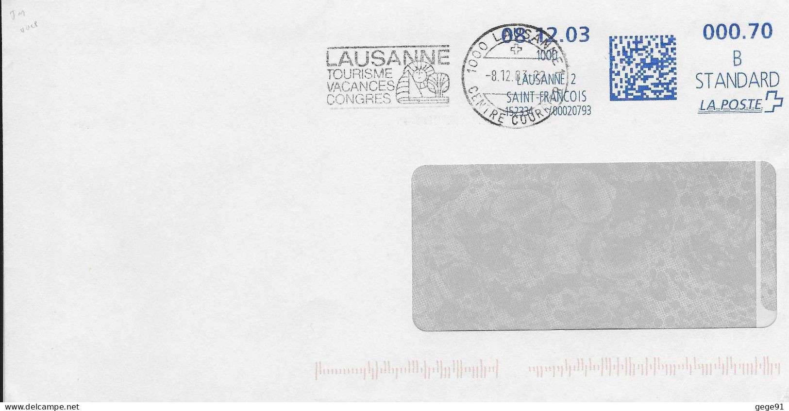 Ema Ascom Hasler - Lettre De Lausanne - Tourisme - Soleil - Voile - Postage Meters