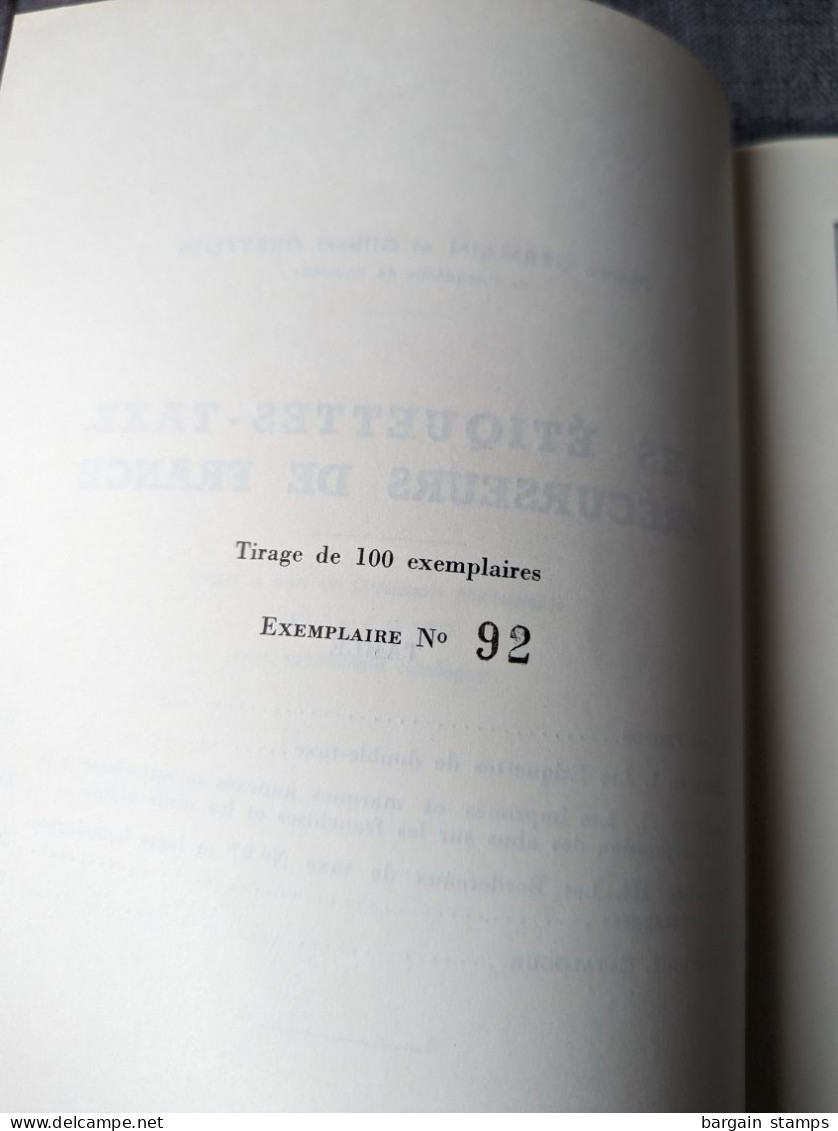 Les étiquettes-taxe, Précurseurs De France -	P. Germain Et G. Dreyfuss - N°92 Sur 100 - 1960 - Manuali