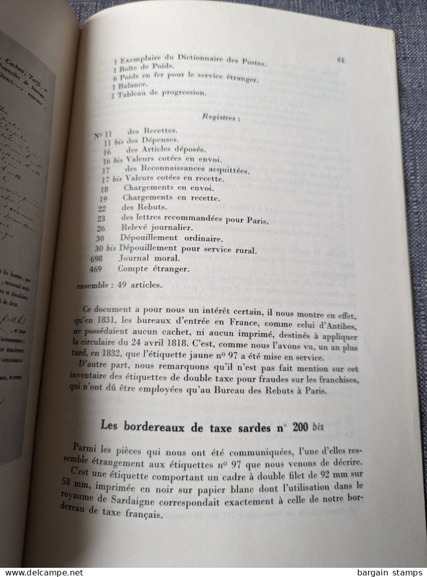 Les étiquettes-taxe, Précurseurs De France -	P. Germain Et G. Dreyfuss - N°92 Sur 100 - 1960 - Manuali