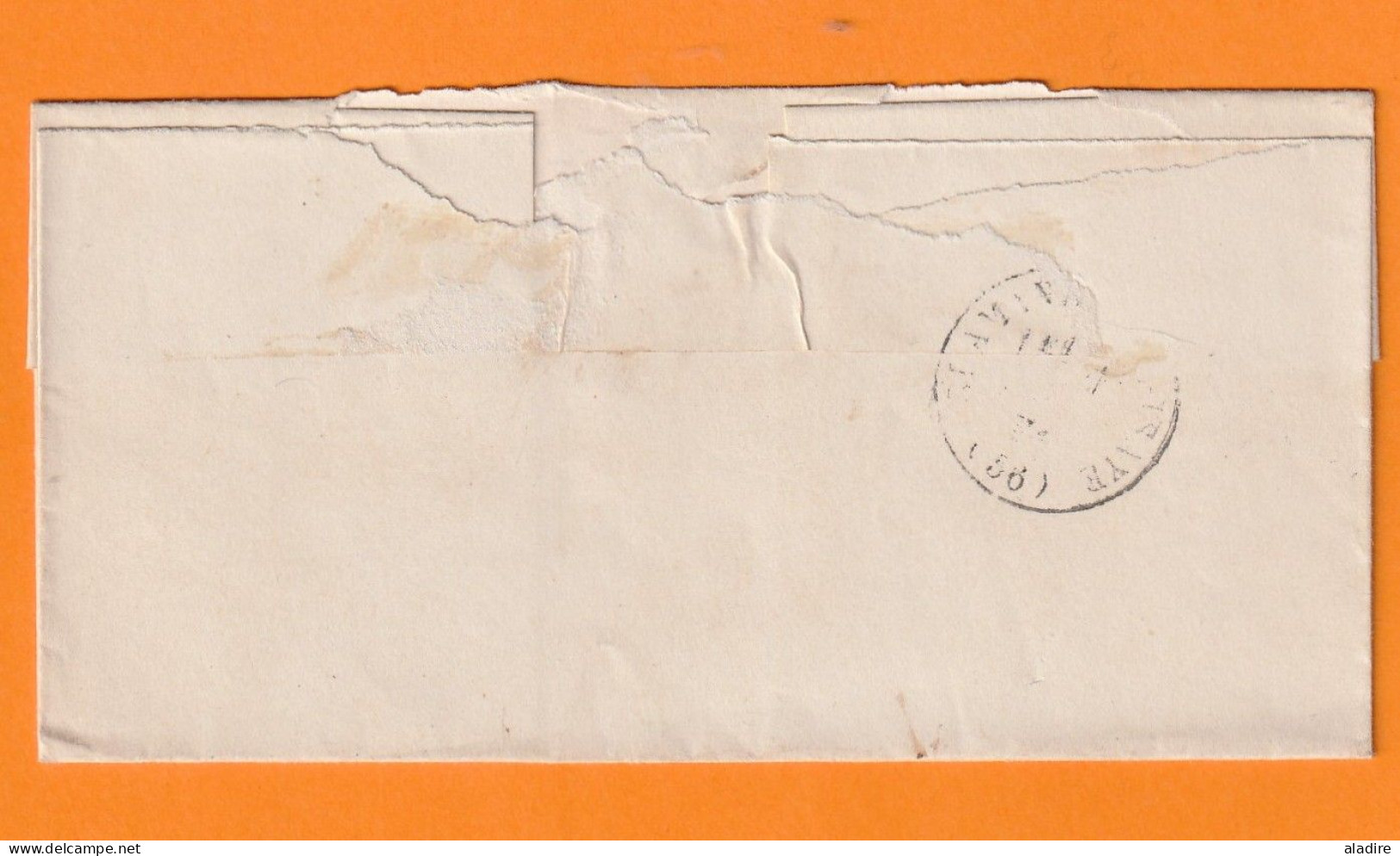 1871 - 20 C Ceres D Sur Enveloppe Pliée De POUILLY Sur Loire 3004 Vers SAINT ST AMAND En PUYSAYE, Nièvre - 1801-1848: Précurseurs XIX