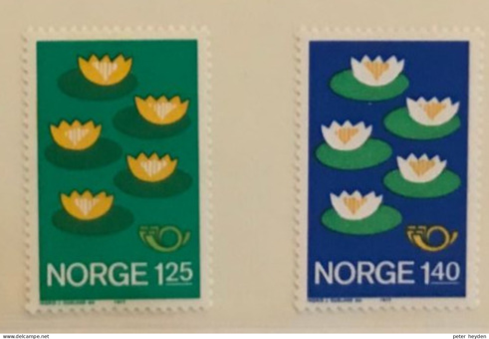 Norden 1977 NORWAY Norwegen Norge ~ Seerosen Water Lilies - Neufs