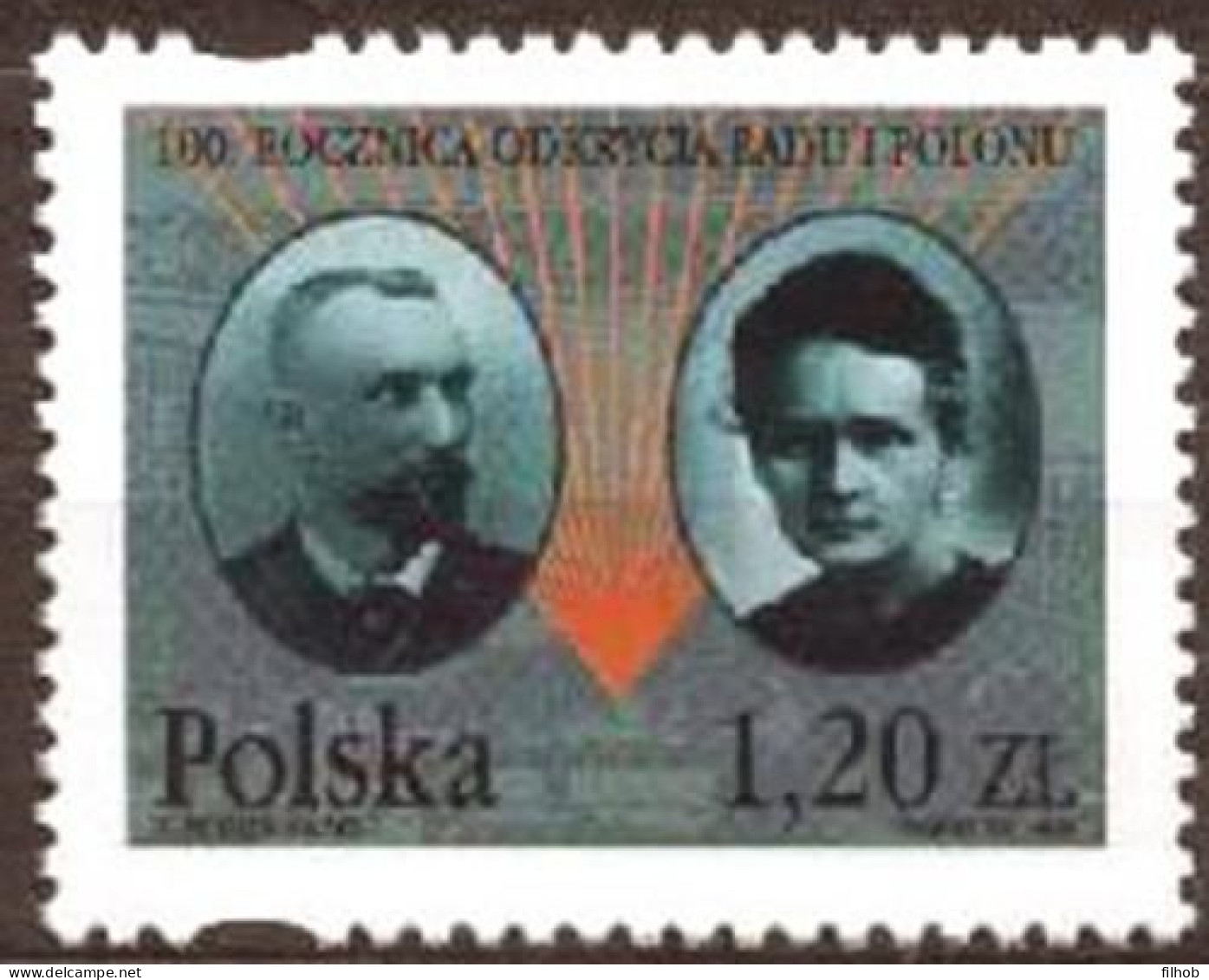 Poland Stamps MNH ZC.3578: Discovery Of Radium And Polonium 100 Y. - Ungebraucht