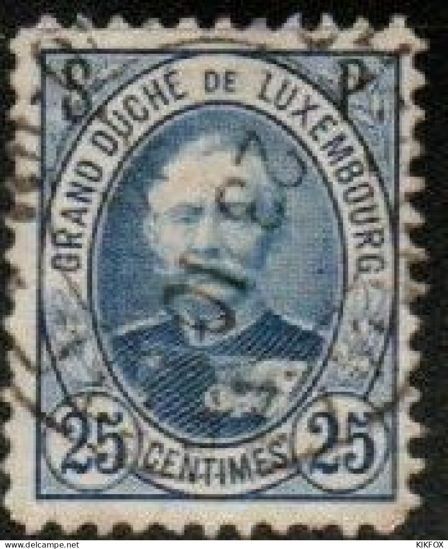 Luxembourg ,Luxemburg ,1891, MI 50,  FREIMARKE GROSSHERZOG ADOLF, S.P LARGE, OBLITERE, GESTEMPELT - Oficiales