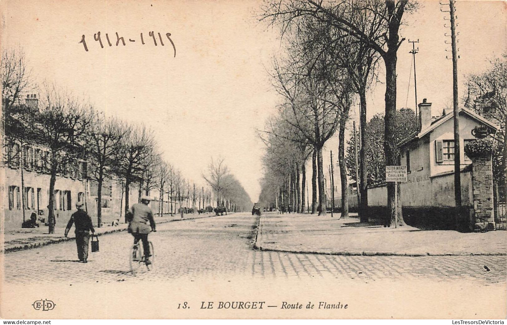 FRANCE - Le Bourget - Route De Flandre - Carte Postale Ancienne - Le Bourget