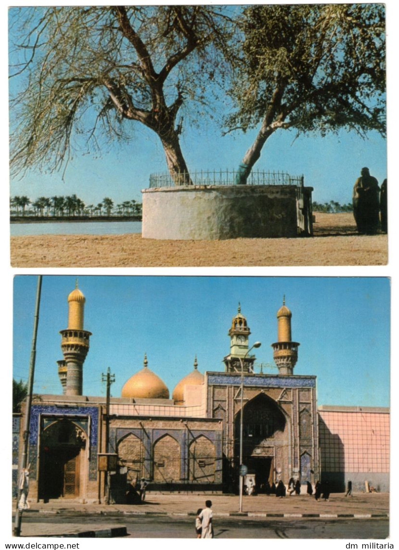 LOT 2 BELLES CARTES : IRAQ - IRAK - L'ARBRE DU PARADIS TERRESTRE - MOSQUÉE DE QAZIMIYAH - Iraq