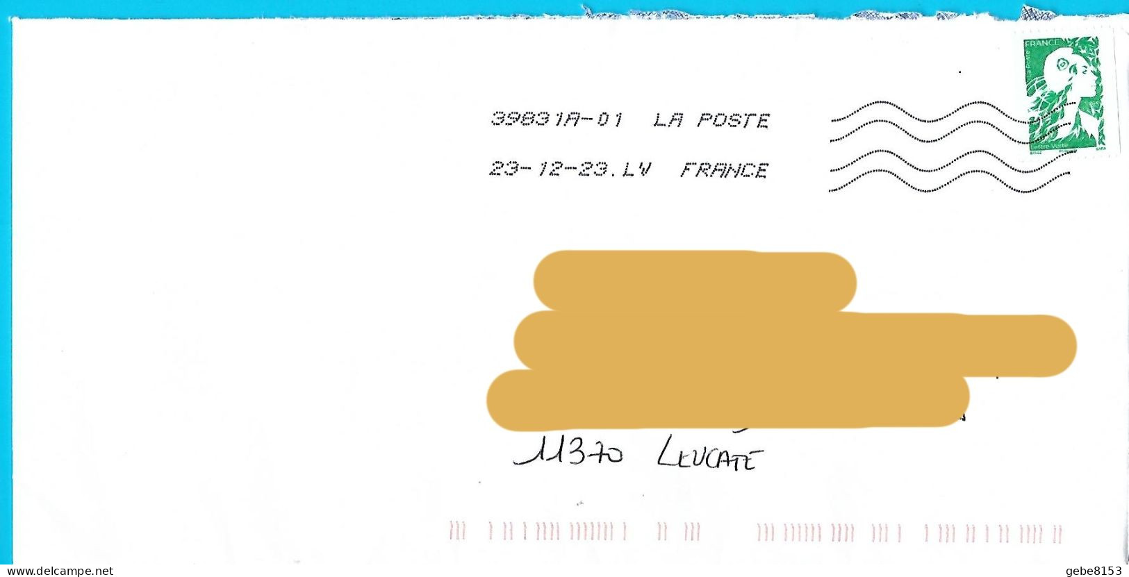 Marianne De L'avenir Lettre Verte Gommée Roulette - 2023-... Marianne De L’avenir