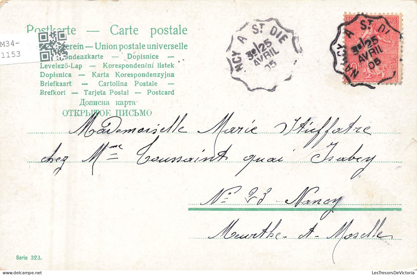 COUPLES - Femme Soutenant Son Mari Pour Son Travail - Carte Postale Ancienne - Koppels