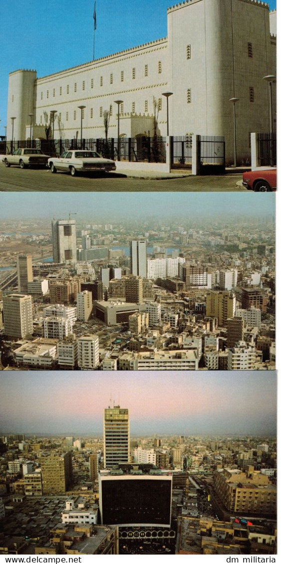 LOT 3 BELLES CARTES - JEDDAH GENERAL VIEW - VUE GÉNÉRALE - RIYADH MODERN BUILDING - VOITURES ANCIENNES - Arabie Saoudite