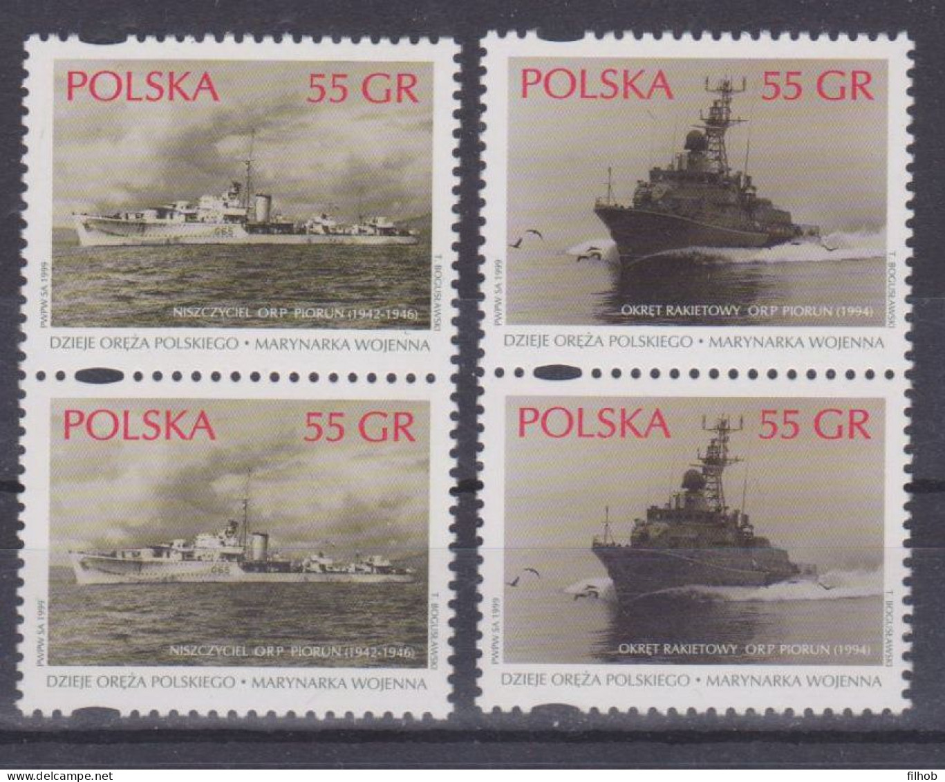 Poland Stamps MNH ZC.3594-95 2pi: Navy (2h) - Ungebraucht