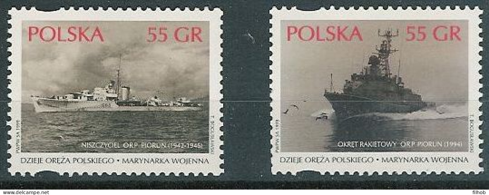 Poland Stamps MNH ZC.3594-95 Poj: Navy (single) - Ungebraucht
