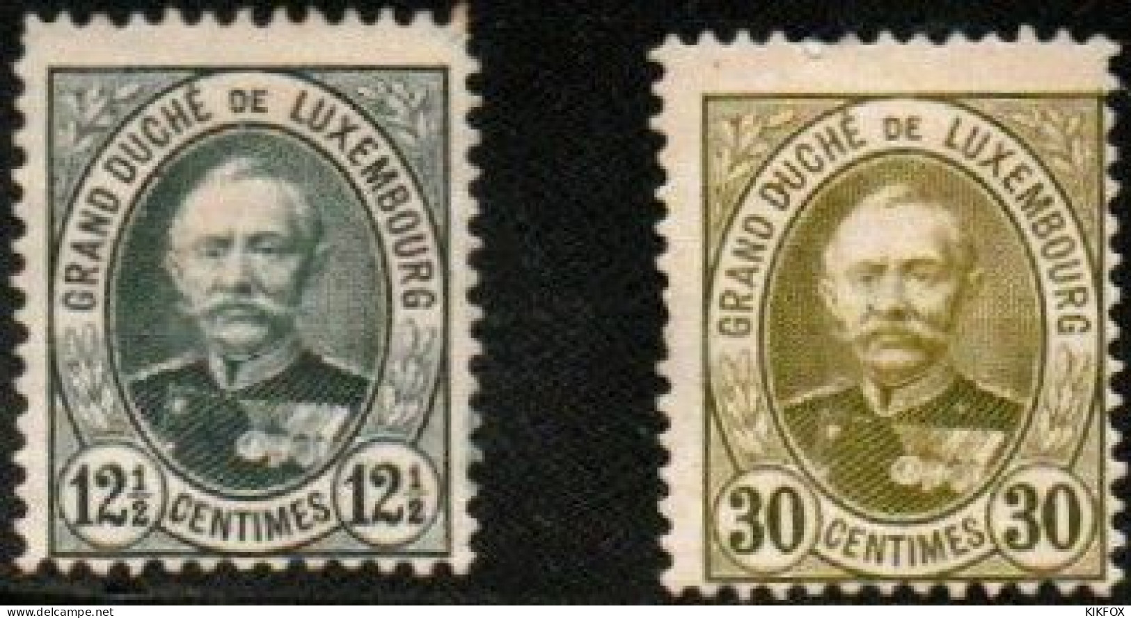 Luxembourg , Luxemburg ,1891, MI 58, MI 61,  GROSSHERZOG ADOLF, UNGEBRAUCHT, SANS GOMME - 1895 Adolphe Profil