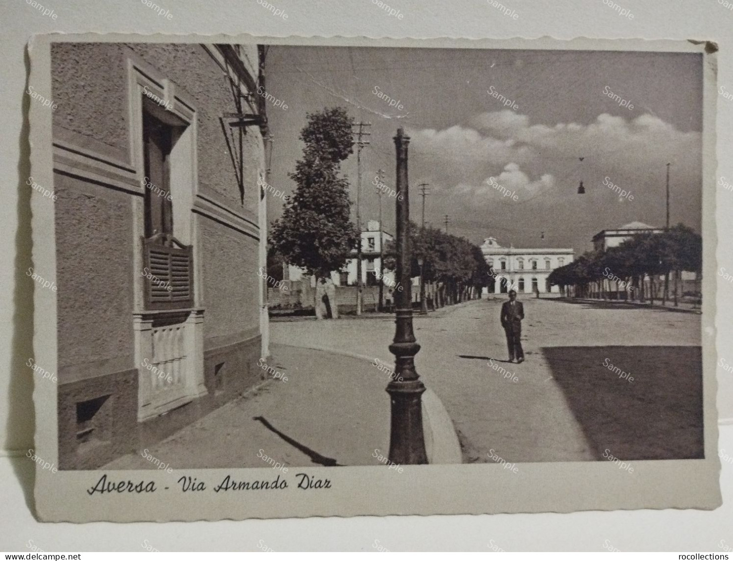 Italy Postcard Italia. AVERSA Via Armando Diaz 1941. FG - Aversa