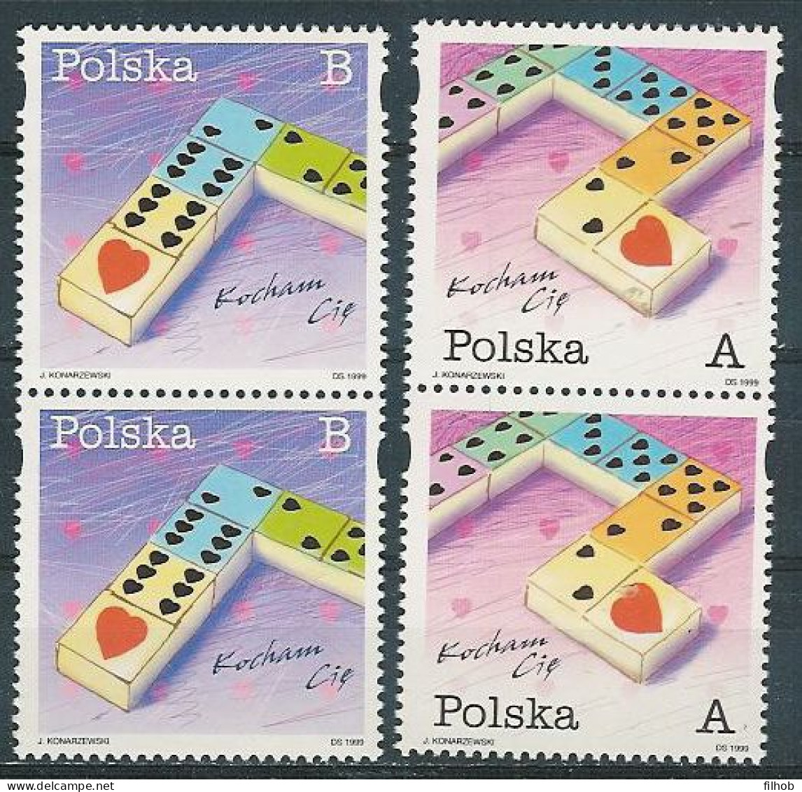 Poland Stamps MNH ZC.3596-97 2pi: I Love You (VIII)(2v) - Ungebraucht