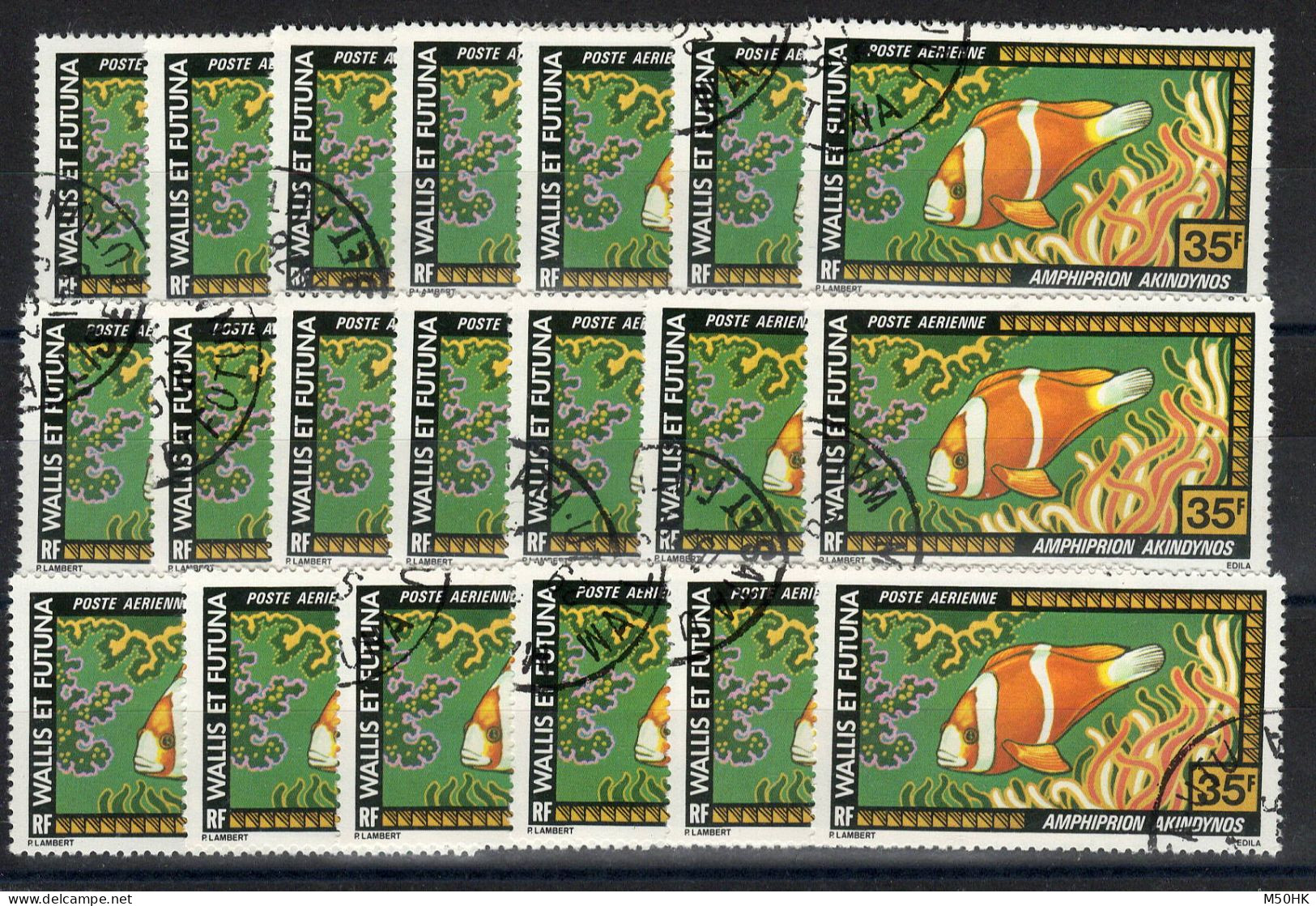 Wallis & Futuna - YV PA 77 Oblitéré En 20 Exemplaires , Cote 32 Euros - Used Stamps