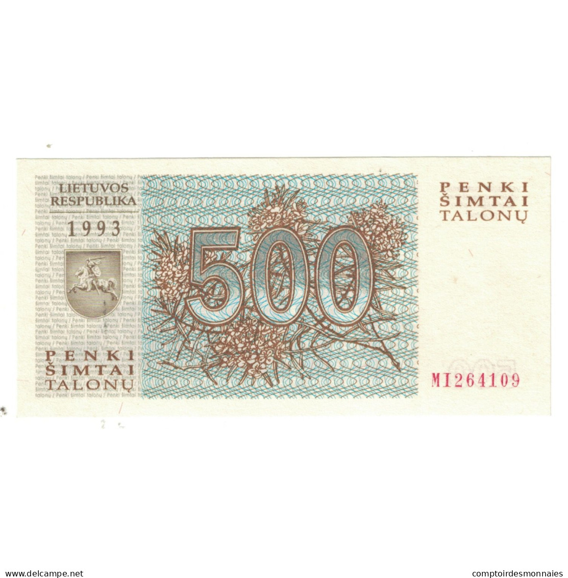 Billet, Lituanie, 500 Talonu, 1993, KM:46, NEUF - Litauen