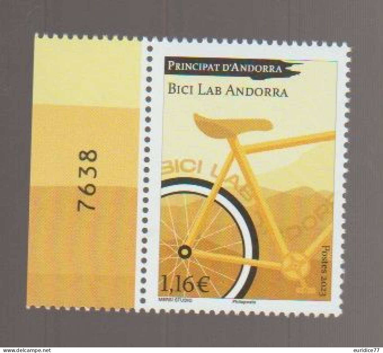 French Andorra 2024 - Bici Lab Andorra Mnh** - Ungebraucht