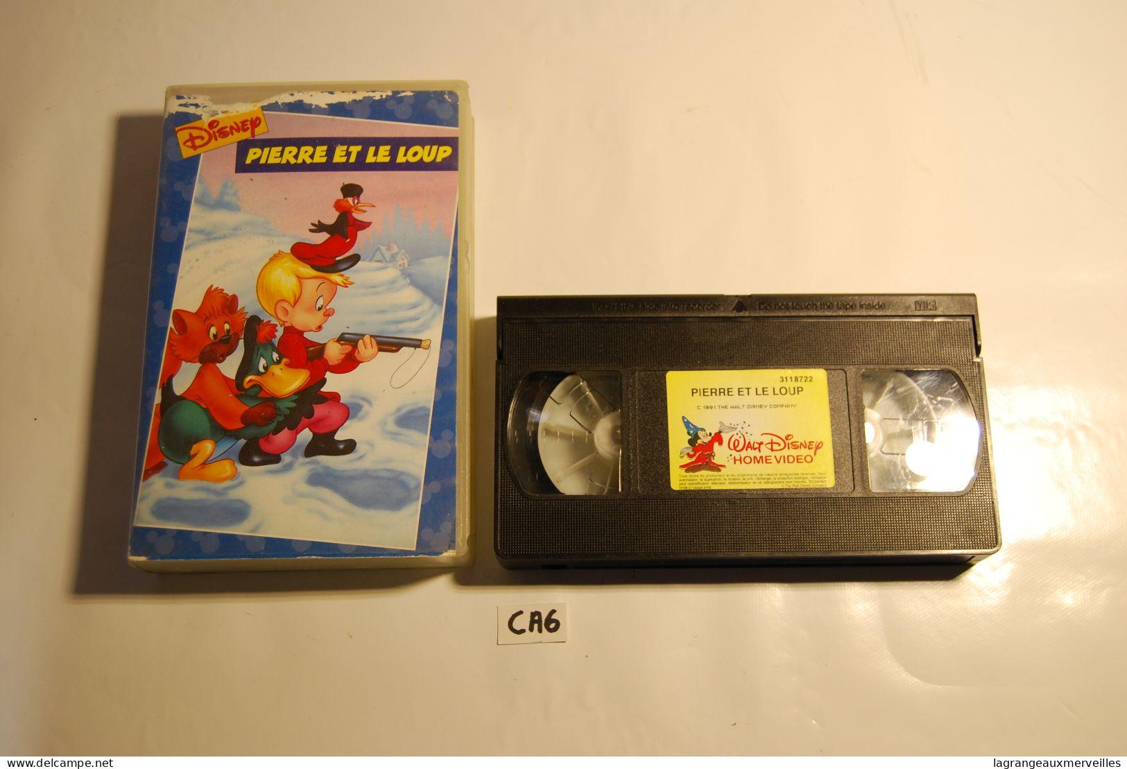 CA6 K7 - Cassette Vidéo VHS - PIERRE ET LE LOUP - DISNEY - Infantiles & Familial