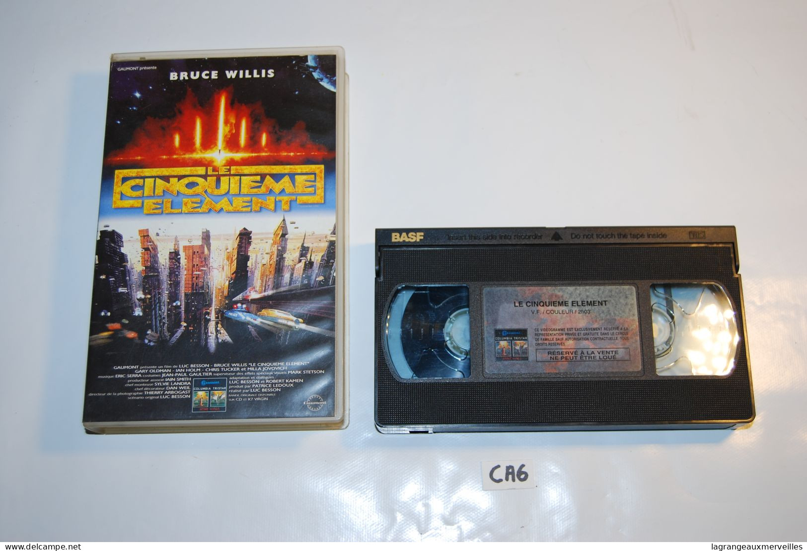 CA6 K7 - Cassette Vidéo VHS - LE CINQUIEME ELEMENT - Krimis & Thriller