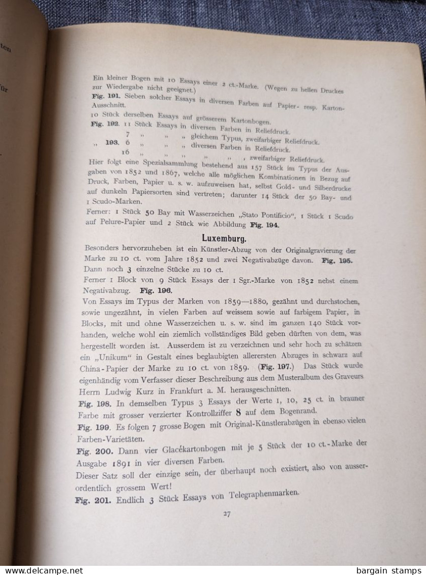 Kurzgefasste Bescheibung Des Essays-Sammlung Von Martin Schroeder Leipzig - A. Reinheimer - Carl Ernst Poeschel -	1903 - Manuales