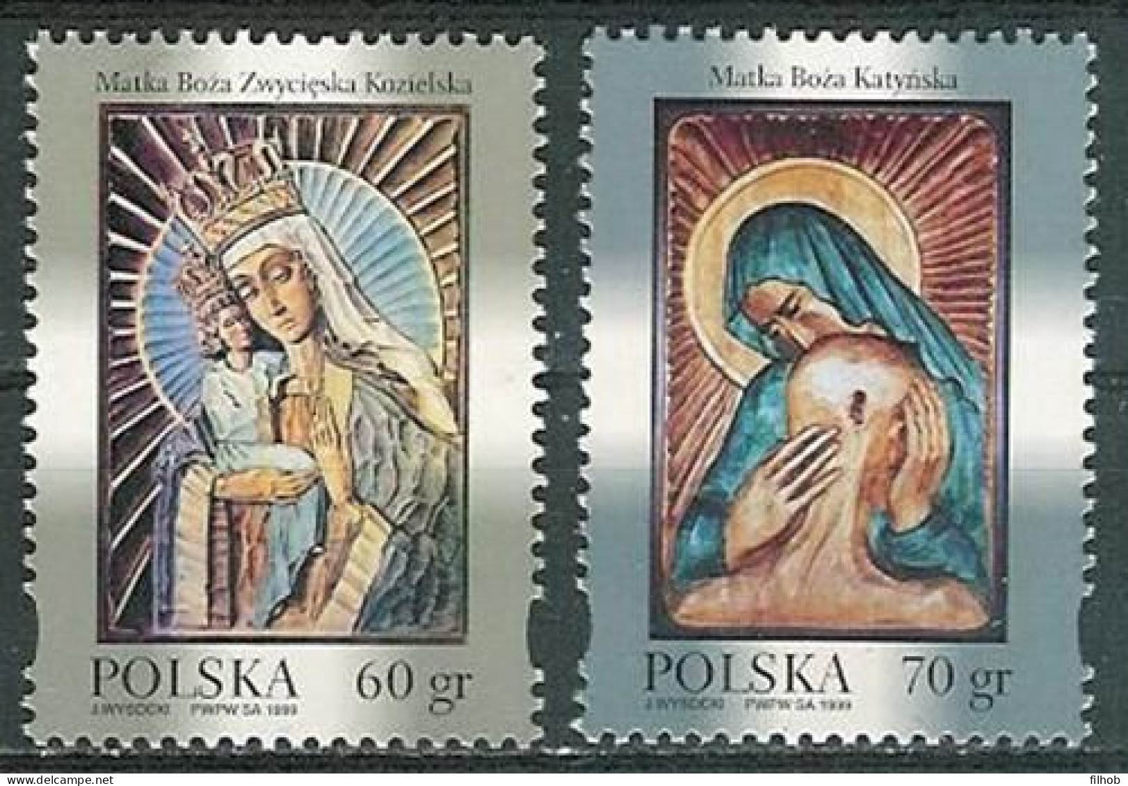 Poland Stamps MNH ZC.3605-06: The Image Of Our Lady - Ungebraucht