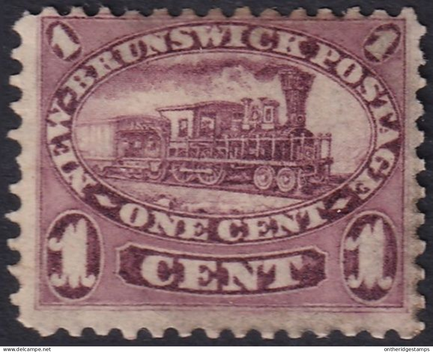 New Brunswick 1860 Sc 6  MH* Heavy Hinge - Unused Stamps