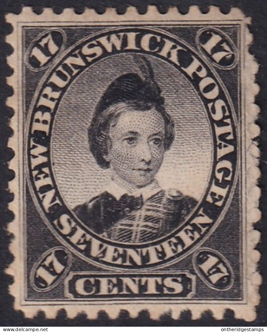 New Brunswick 1860 Sc 11  MH* Heavy Hinge - Unused Stamps