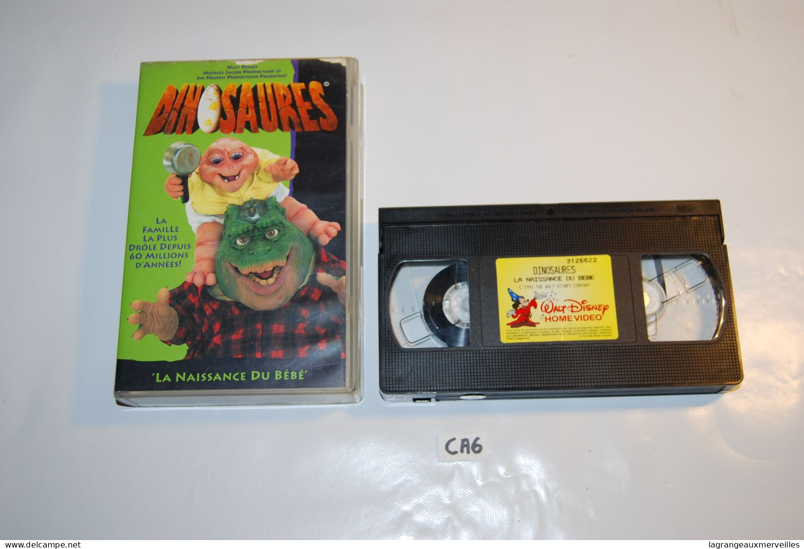 CA6 K7 - Cassette Vidéo VHS - DINOSAURE - LA NAISSANCE DU BEBE - Enfants & Famille